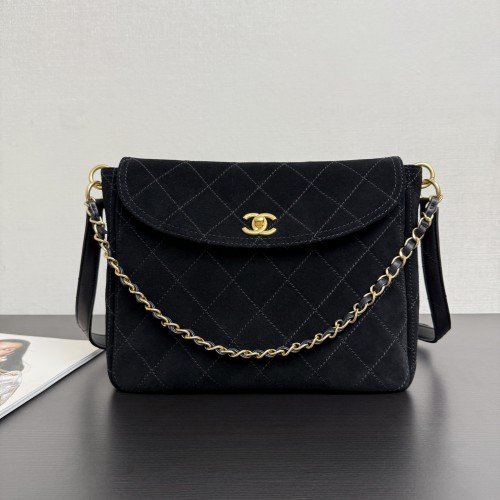 CHANEL 샤넬 26C 크로즈 컬렉션 스웨이드 호보백 보스톤백