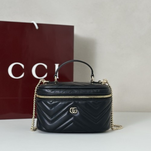 GUCCI 구찌 GG 마몽 미니 배니티백