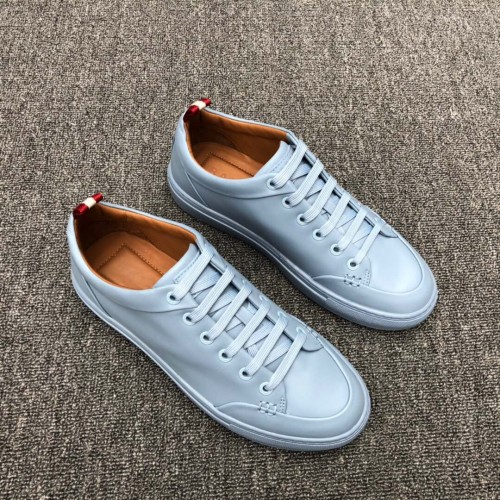 BALLY 발리 멘즈 플레인 카프레더 스니커즈 인 블루