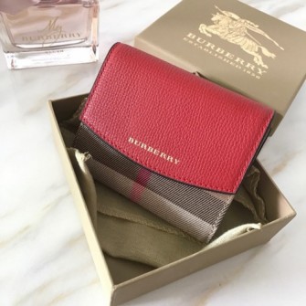 BURBERRY 버버리 빈티지 체크 가죽 반지갑
